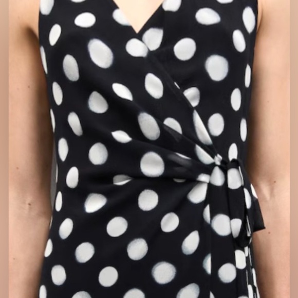 Mango Black/White Polka Dot Wrap Dress:
Size 6 - Picture 4 of 7